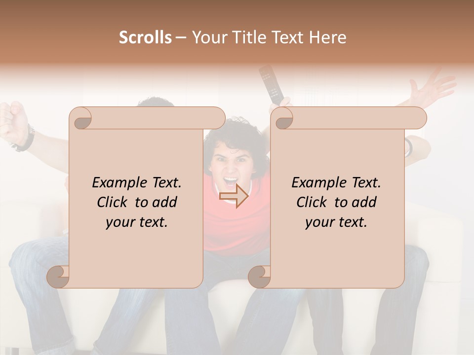 Couch Win Lifestyle PowerPoint Template