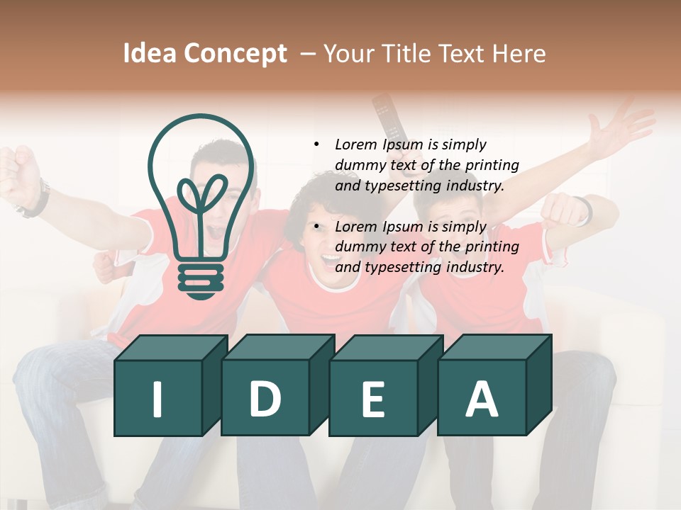 Couch Win Lifestyle PowerPoint Template