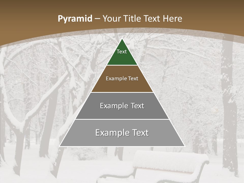 Trees Bench Xmas PowerPoint Template