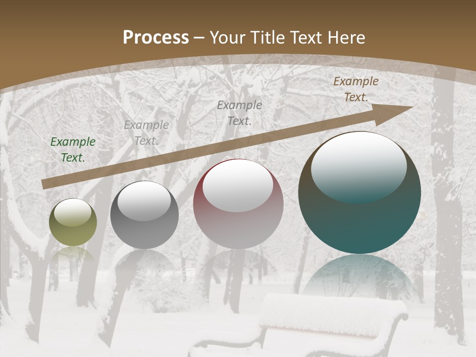 Trees Bench Xmas PowerPoint Template