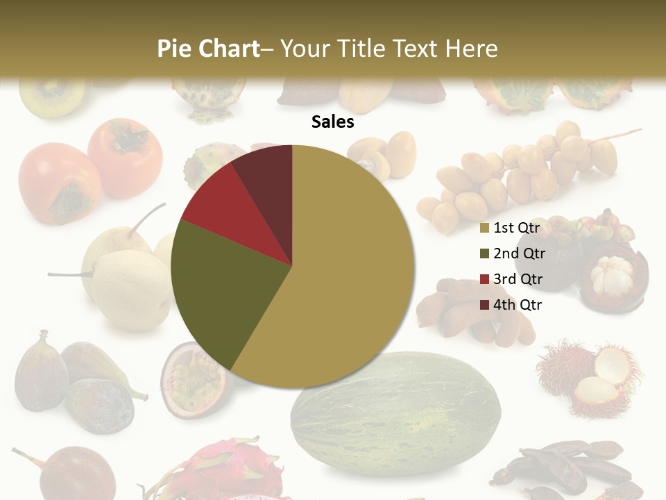 Brown Apples Mangosteens PowerPoint Template