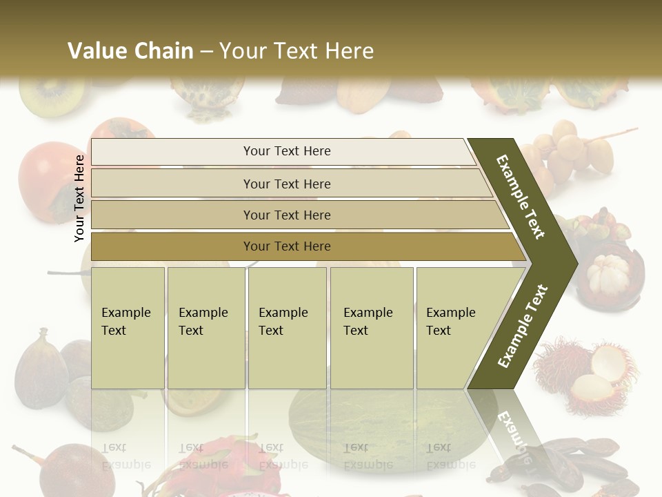 Brown Apples Mangosteens PowerPoint Template