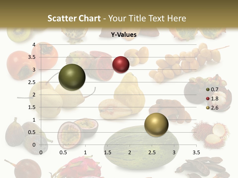 Brown Apples Mangosteens PowerPoint Template