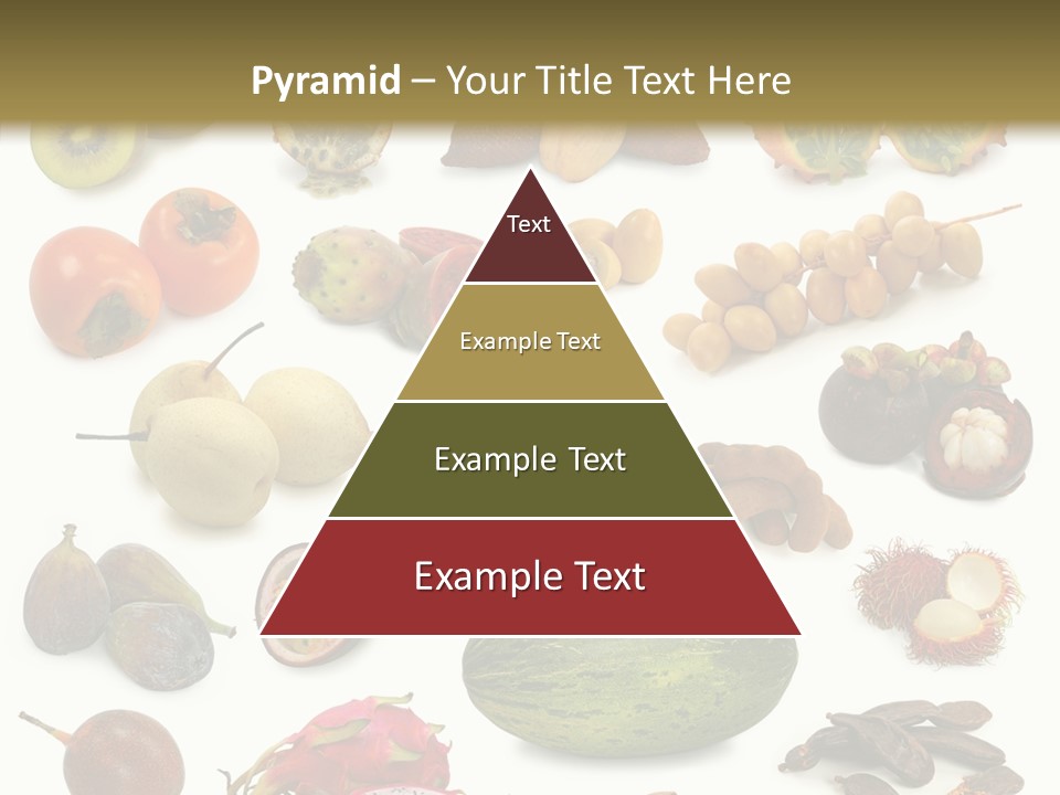 Brown Apples Mangosteens PowerPoint Template