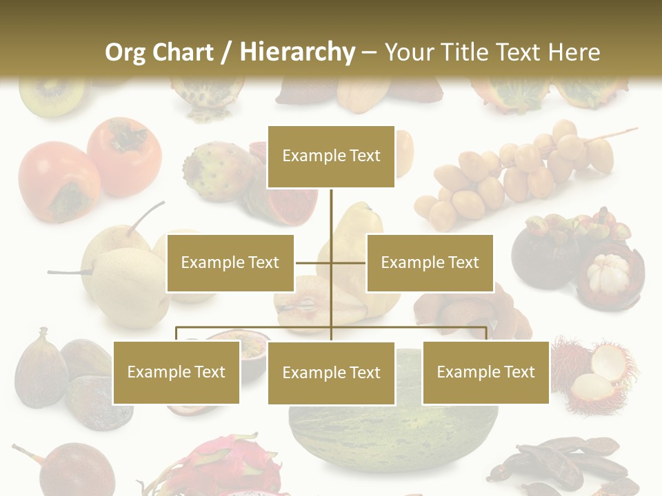 Brown Apples Mangosteens PowerPoint Template