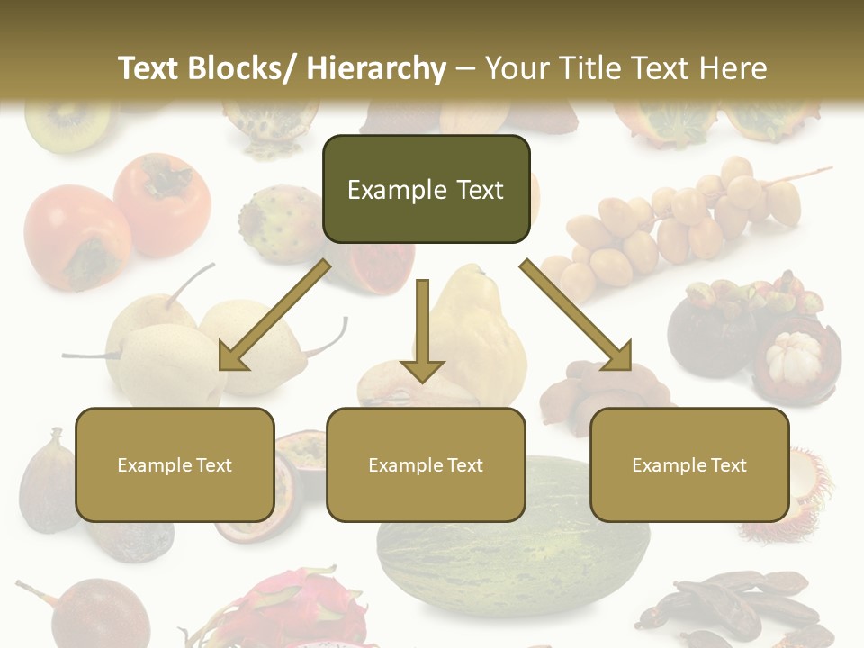 Brown Apples Mangosteens PowerPoint Template