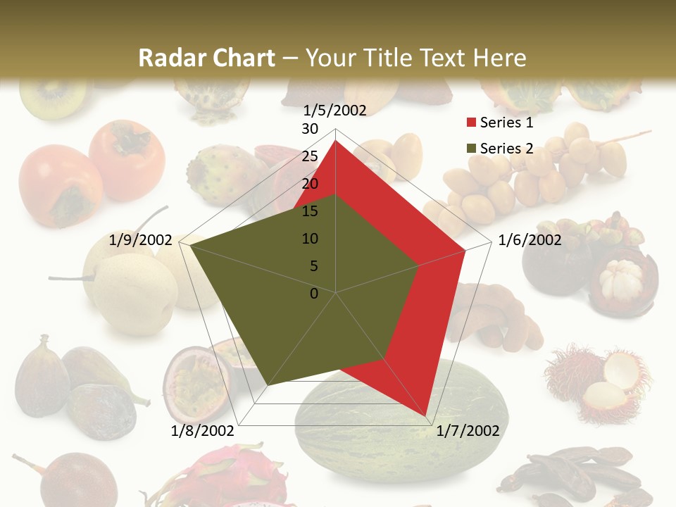 Brown Apples Mangosteens PowerPoint Template