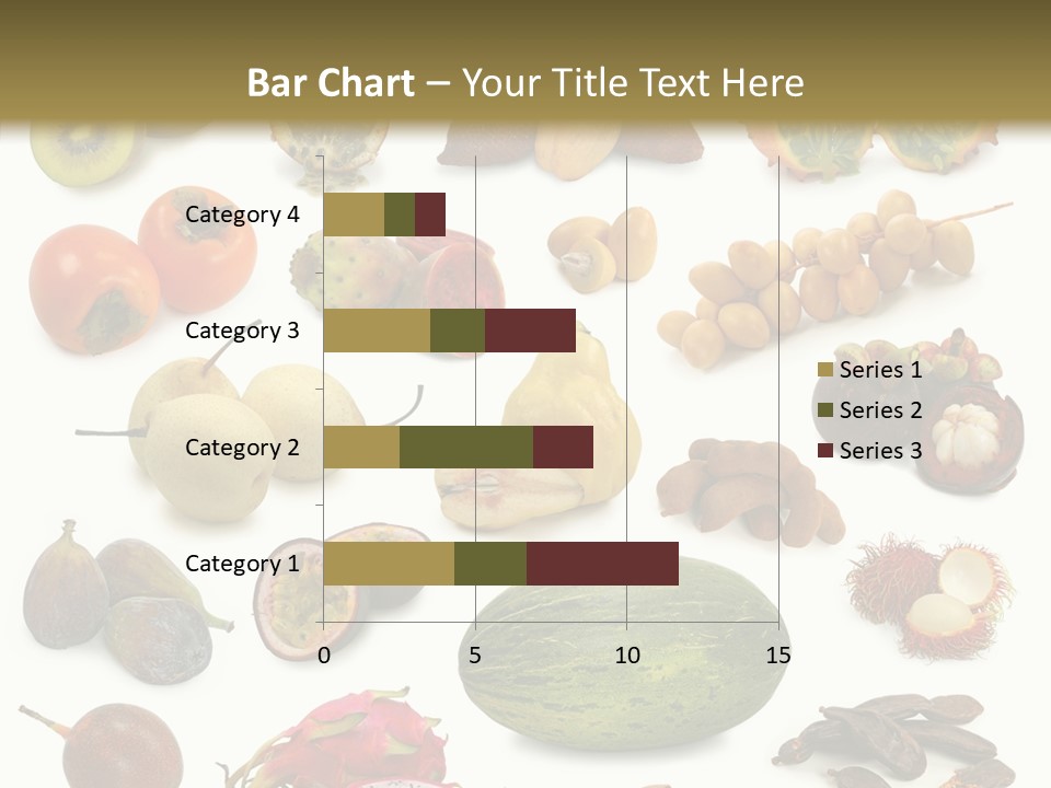 Brown Apples Mangosteens PowerPoint Template