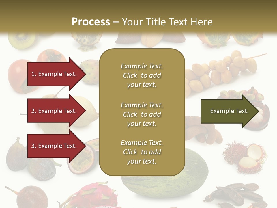 Brown Apples Mangosteens PowerPoint Template