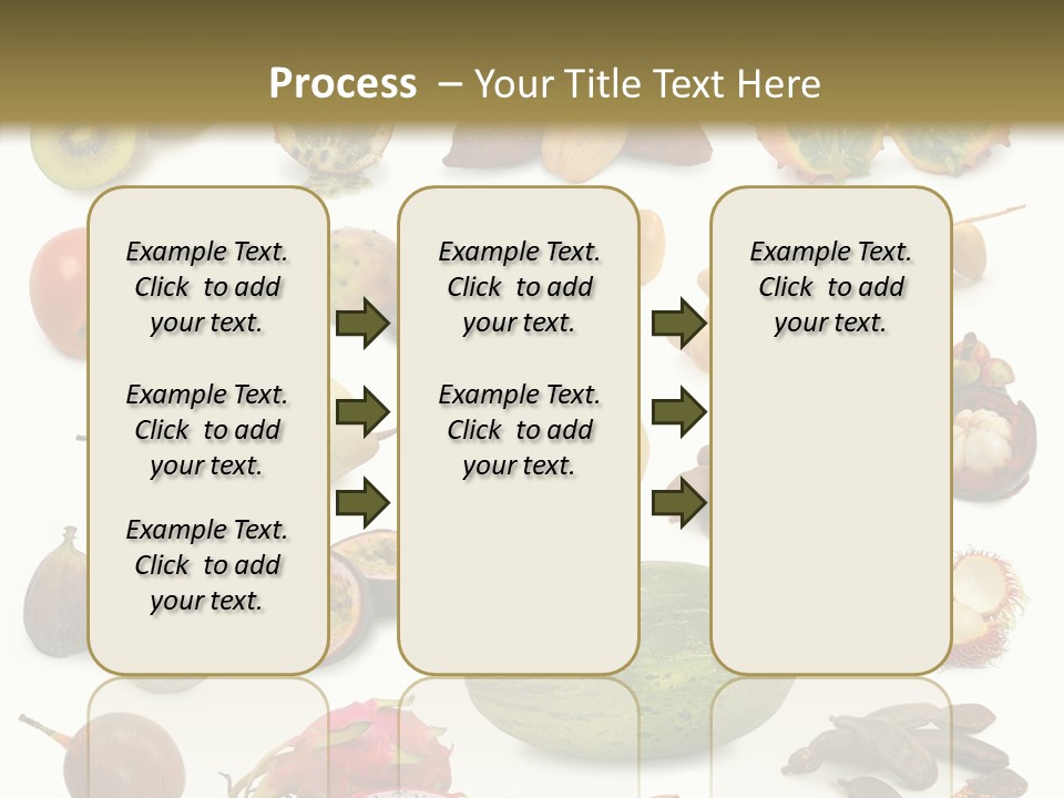 Brown Apples Mangosteens PowerPoint Template