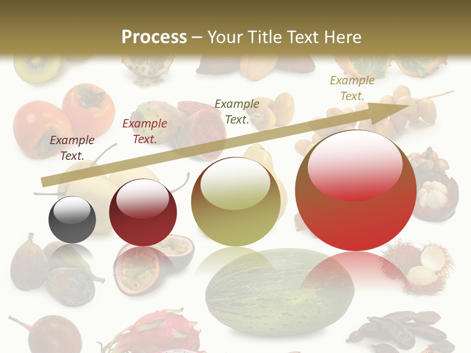 Brown Apples Mangosteens PowerPoint Template