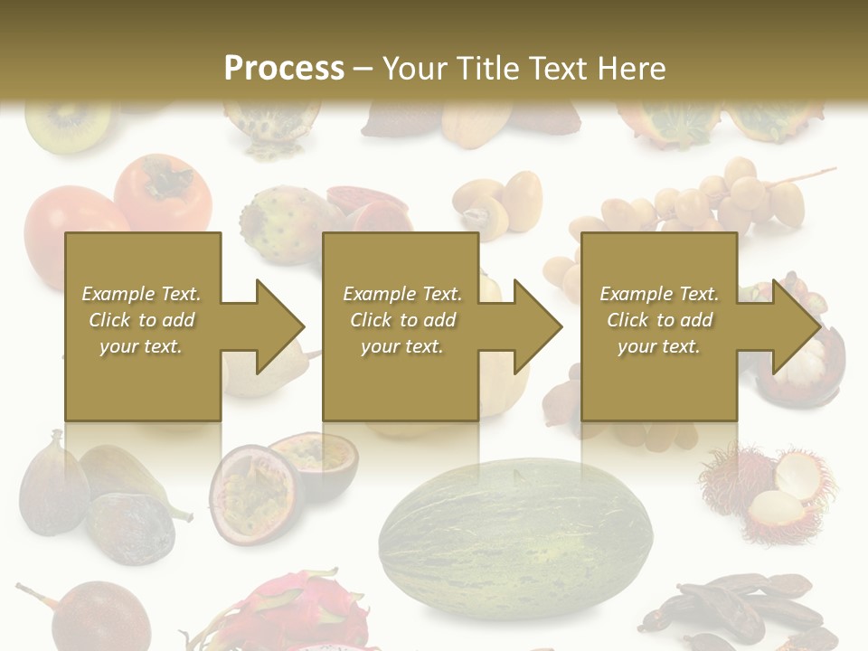 Brown Apples Mangosteens PowerPoint Template