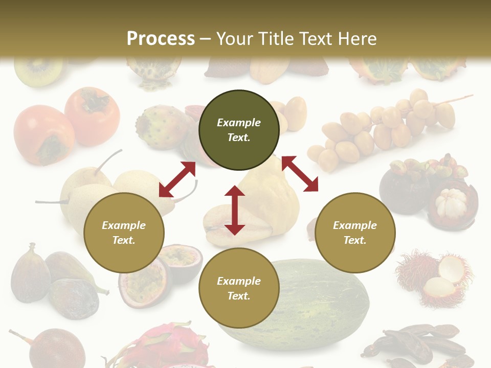 Brown Apples Mangosteens PowerPoint Template