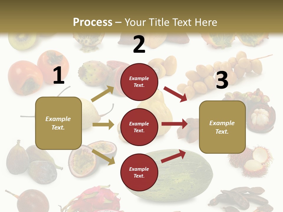 Brown Apples Mangosteens PowerPoint Template