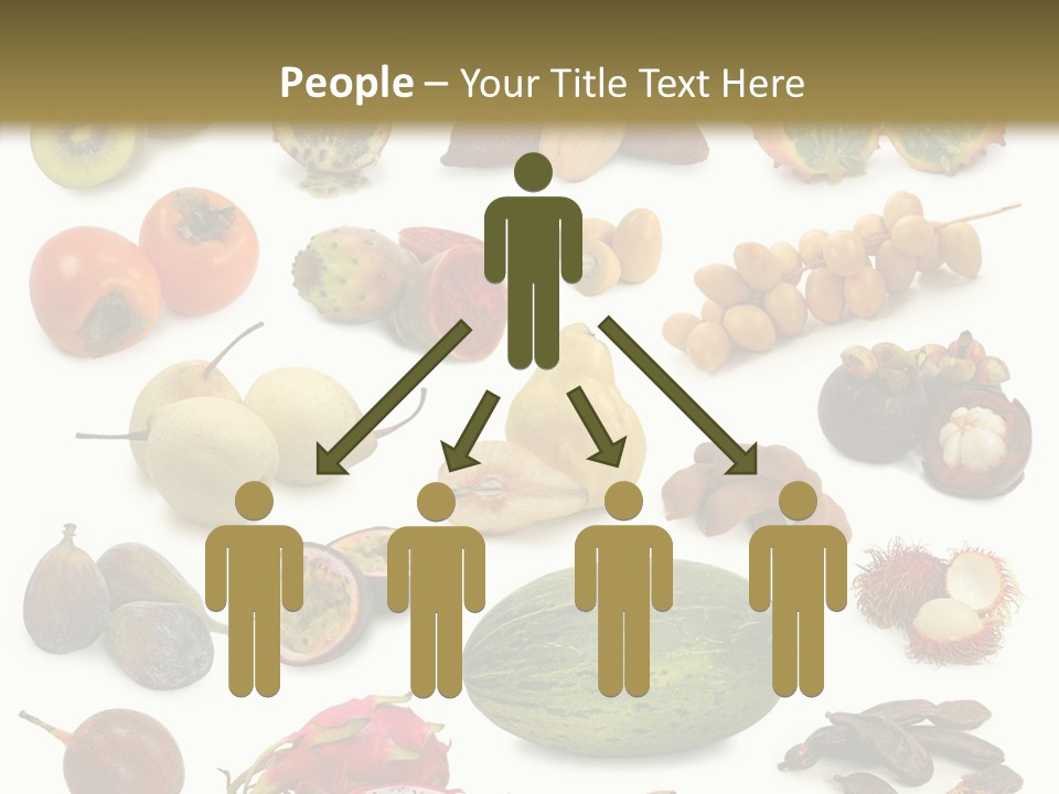 Brown Apples Mangosteens PowerPoint Template