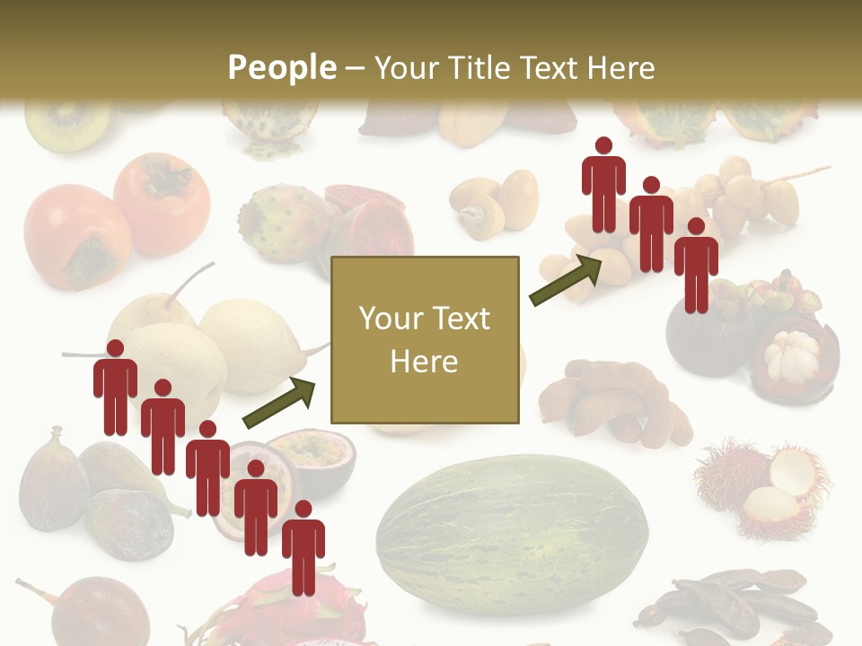 Brown Apples Mangosteens PowerPoint Template