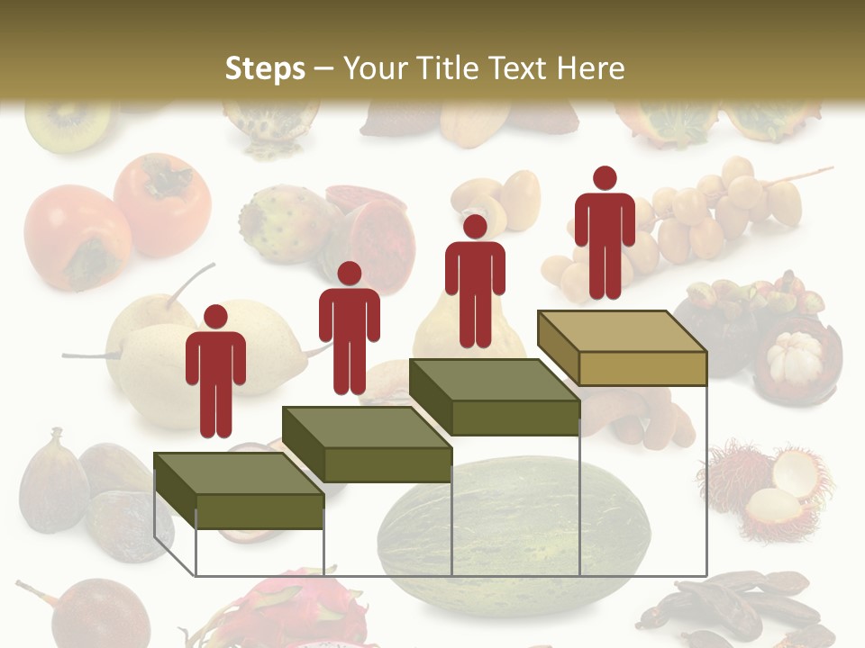 Brown Apples Mangosteens PowerPoint Template