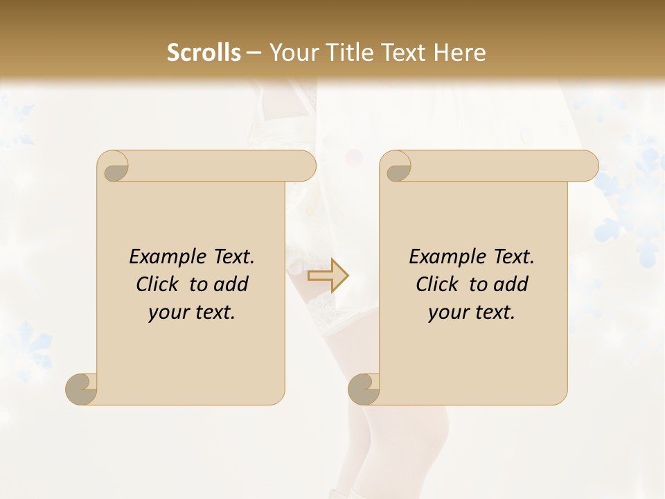 White Carefree Holiday PowerPoint Template