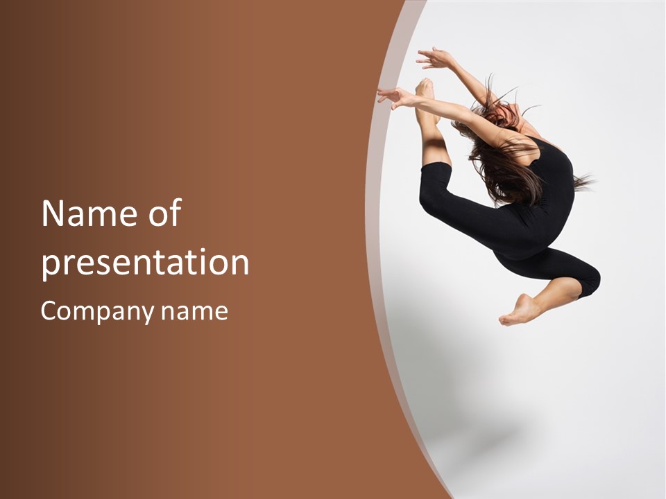 Fashion Exercise Performance PowerPoint Template