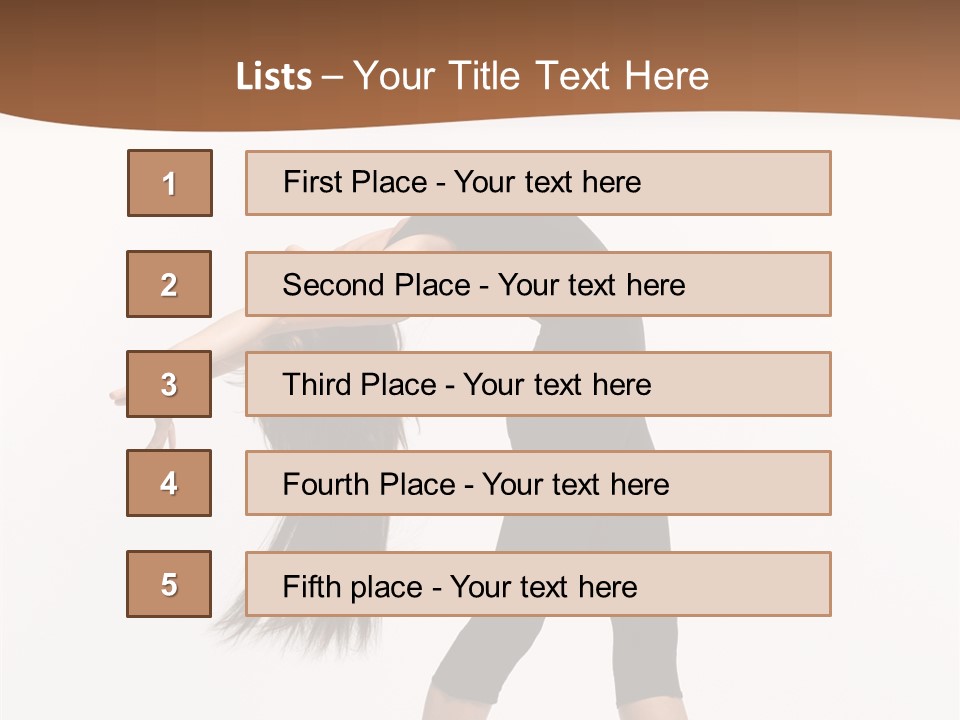 Performer Movement Balance PowerPoint Template