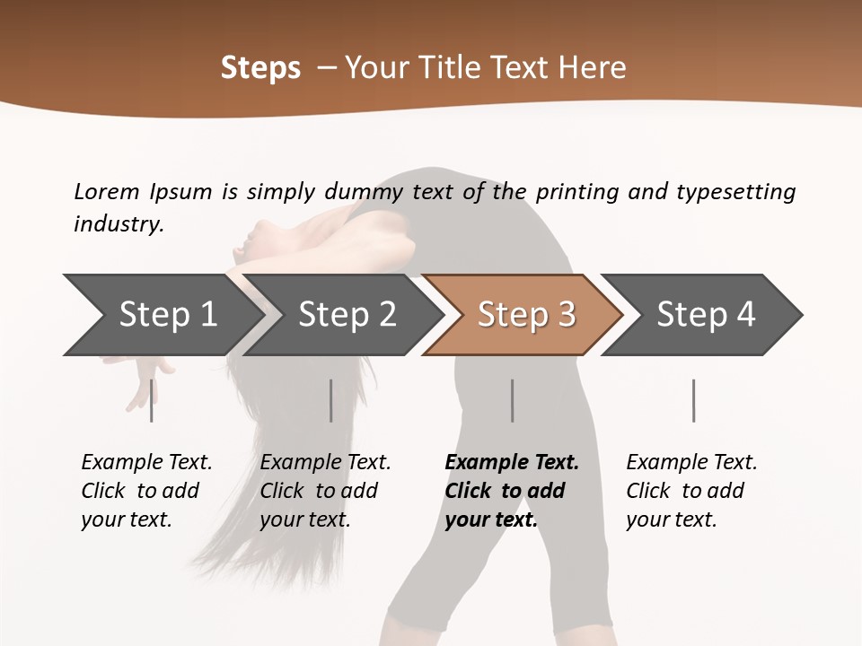 Performer Movement Balance PowerPoint Template
