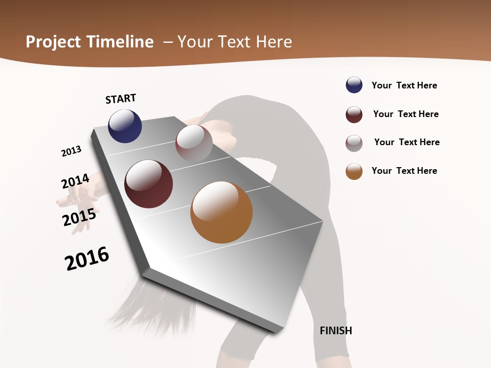 Performer Movement Balance PowerPoint Template
