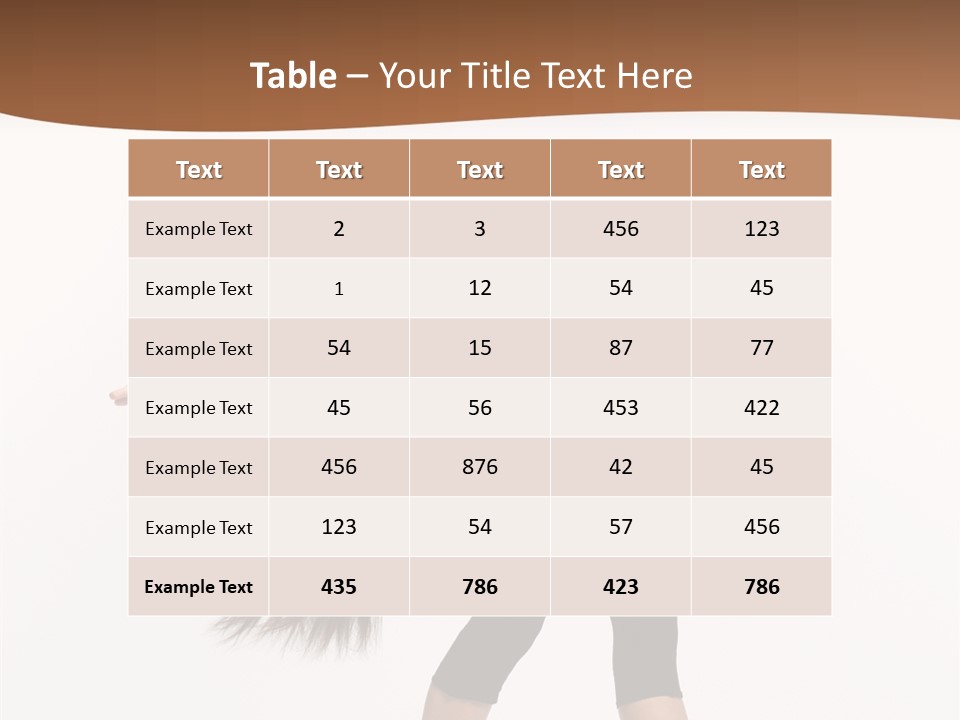 Performer Movement Balance PowerPoint Template