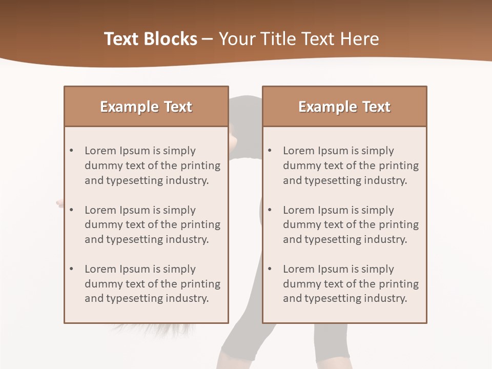 Performer Movement Balance PowerPoint Template