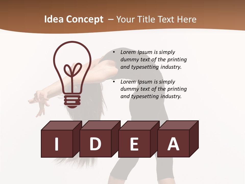 Performer Movement Balance PowerPoint Template