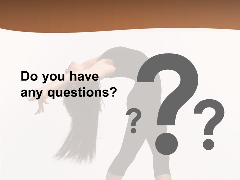 Performer Movement Balance PowerPoint Template