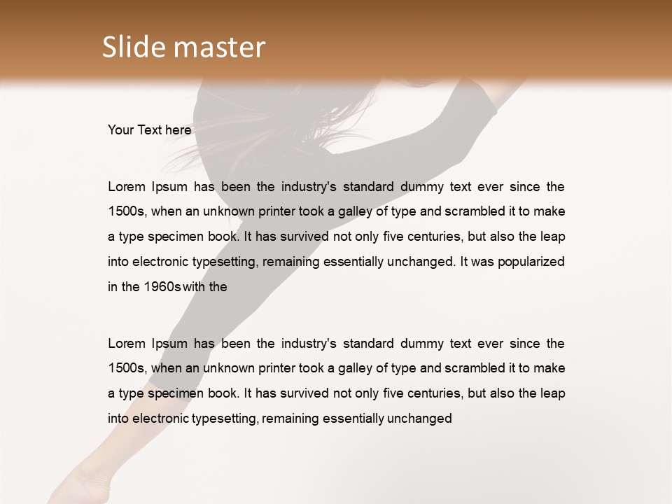 Balance Fashion Fitness PowerPoint Template