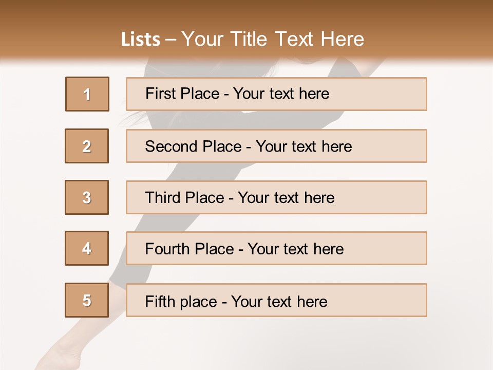 Balance Fashion Fitness PowerPoint Template