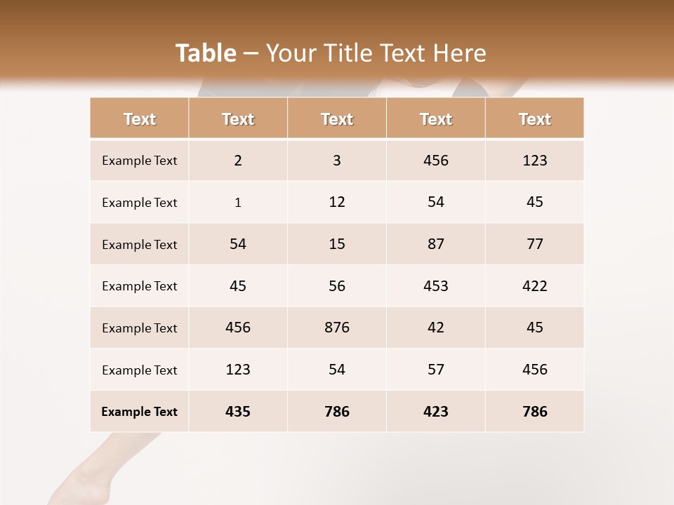 Balance Fashion Fitness PowerPoint Template