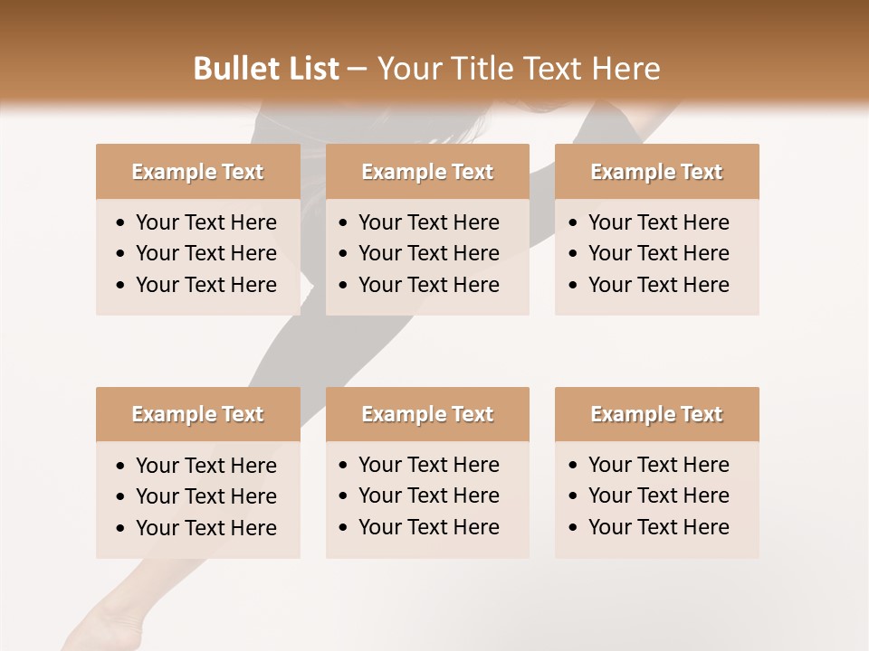 Balance Fashion Fitness PowerPoint Template