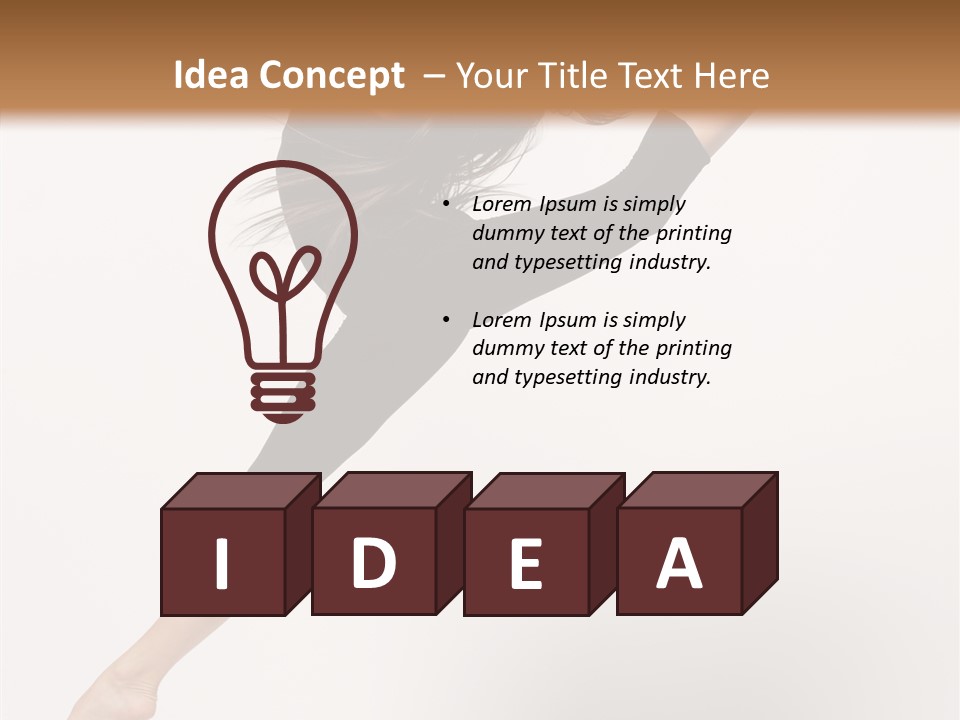 Balance Fashion Fitness PowerPoint Template