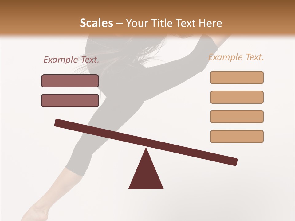 Balance Fashion Fitness PowerPoint Template