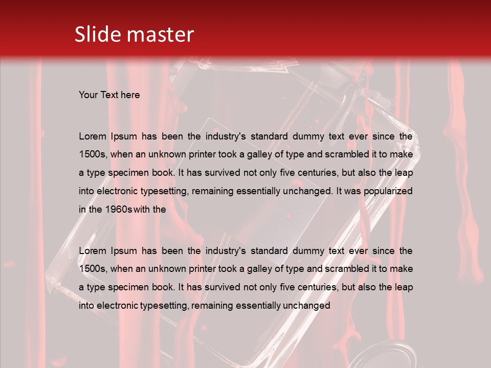 Elegance Background Transparent PowerPoint Template