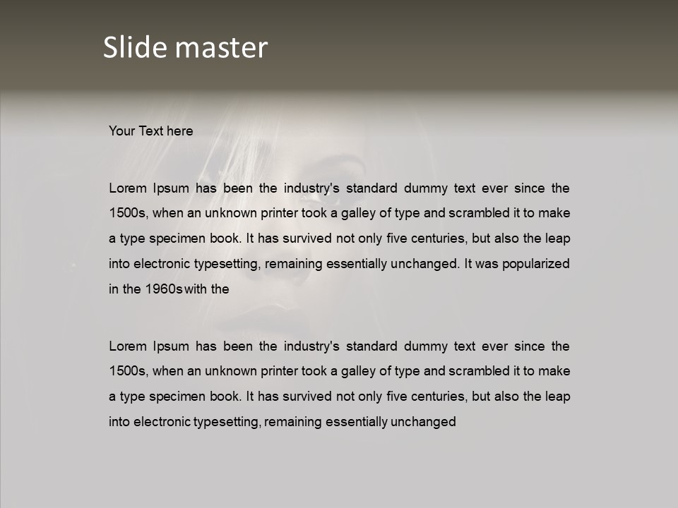 Person Cosmetic Human PowerPoint Template