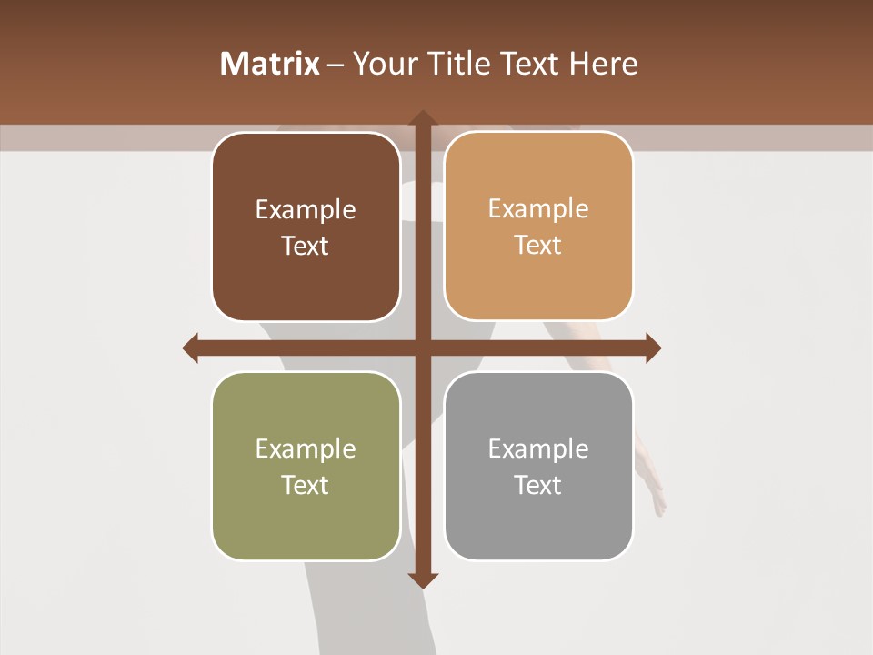 Gymnastic Acrobat Posing PowerPoint Template