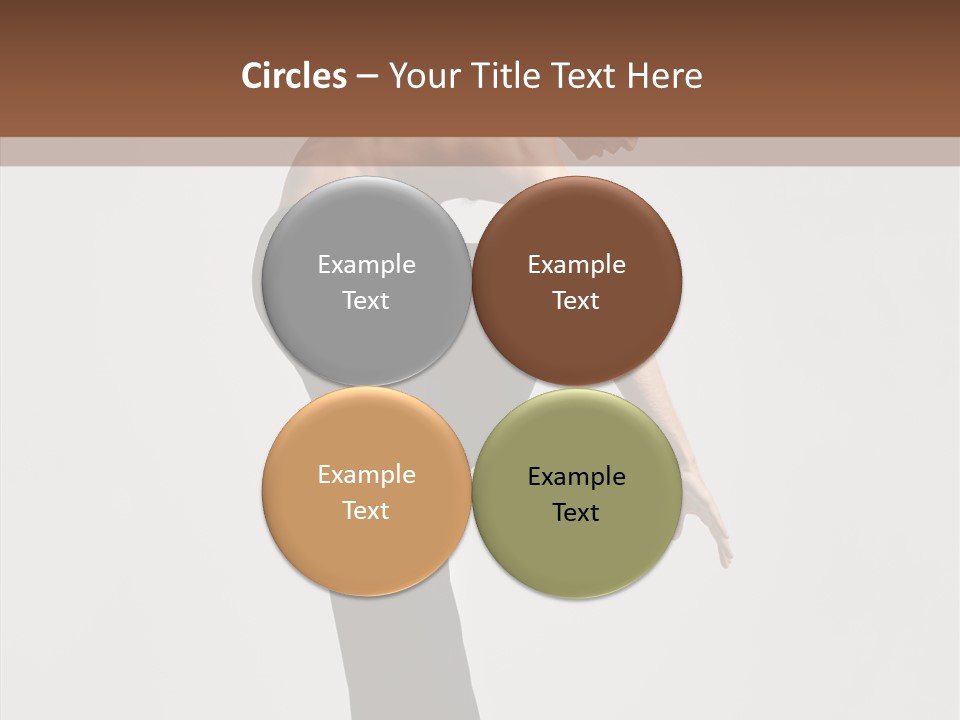 Gymnastic Acrobat Posing PowerPoint Template