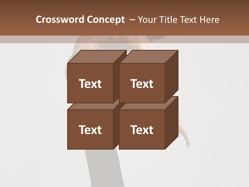 Gymnastic Acrobat Posing PowerPoint Template