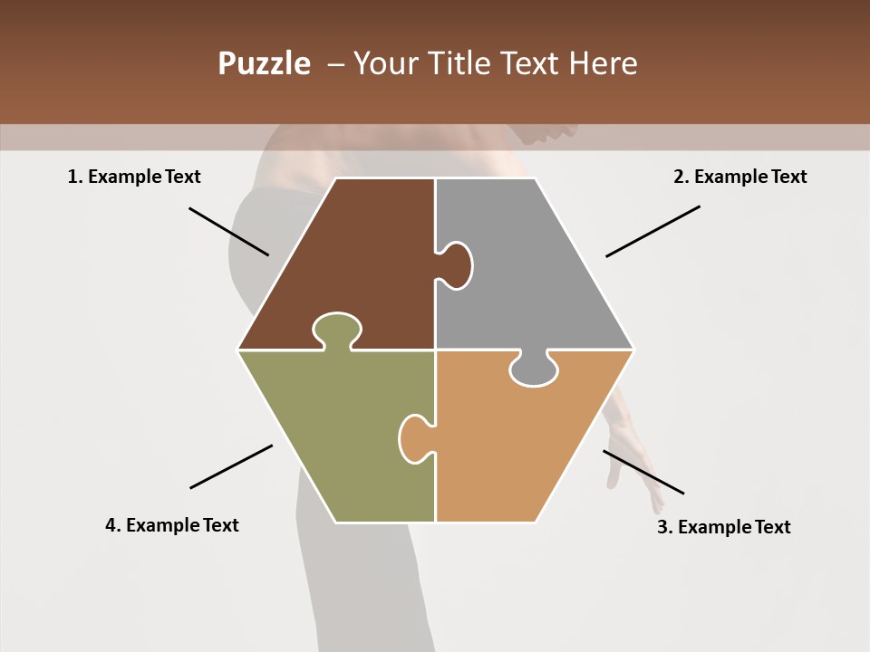 Gymnastic Acrobat Posing PowerPoint Template