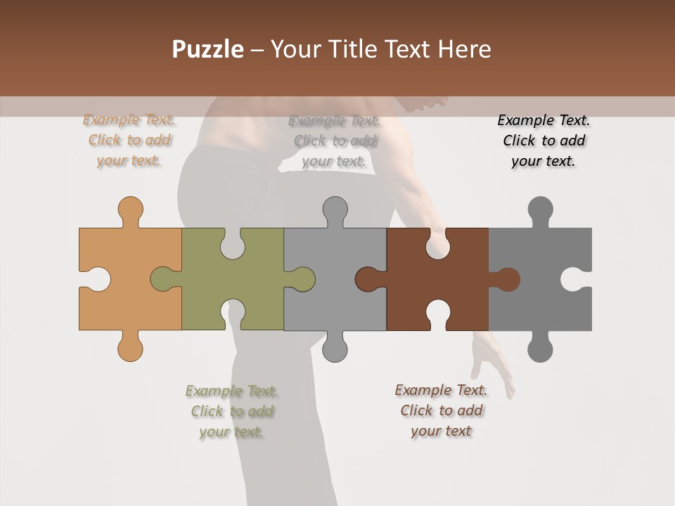 Gymnastic Acrobat Posing PowerPoint Template