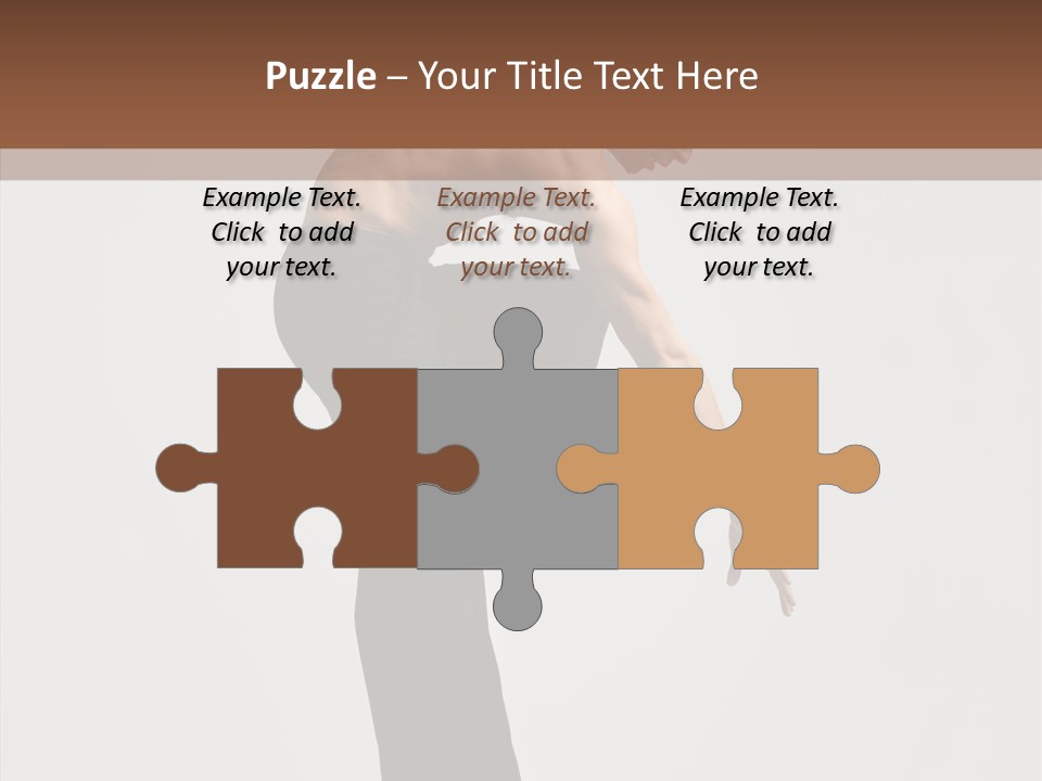 Gymnastic Acrobat Posing PowerPoint Template