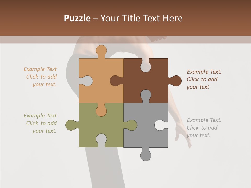Gymnastic Acrobat Posing PowerPoint Template