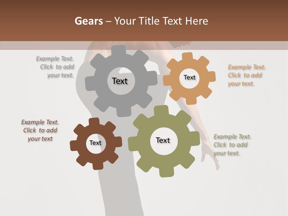 Gymnastic Acrobat Posing PowerPoint Template