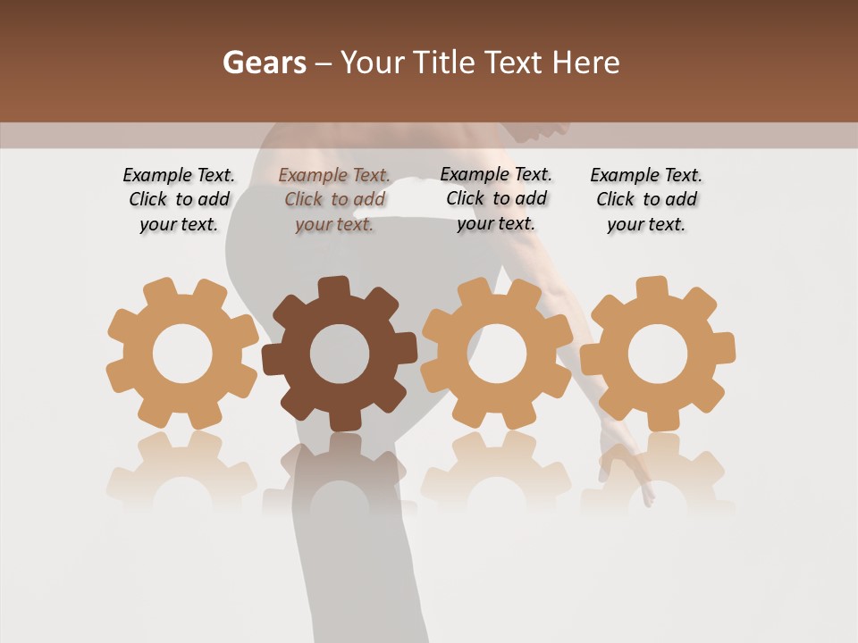 Gymnastic Acrobat Posing PowerPoint Template