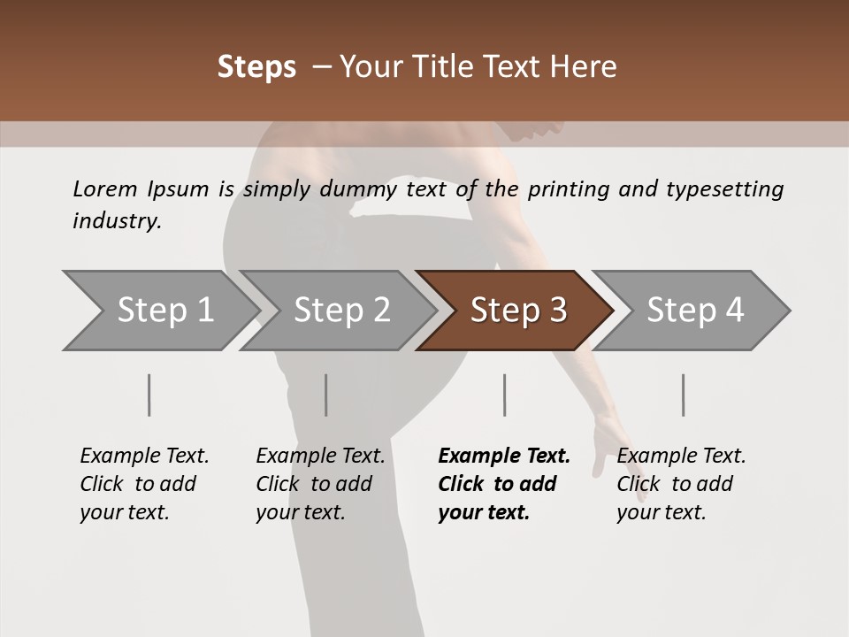 Gymnastic Acrobat Posing PowerPoint Template