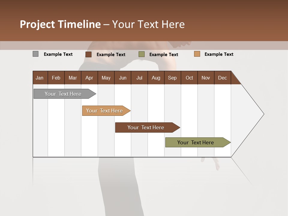 Gymnastic Acrobat Posing PowerPoint Template