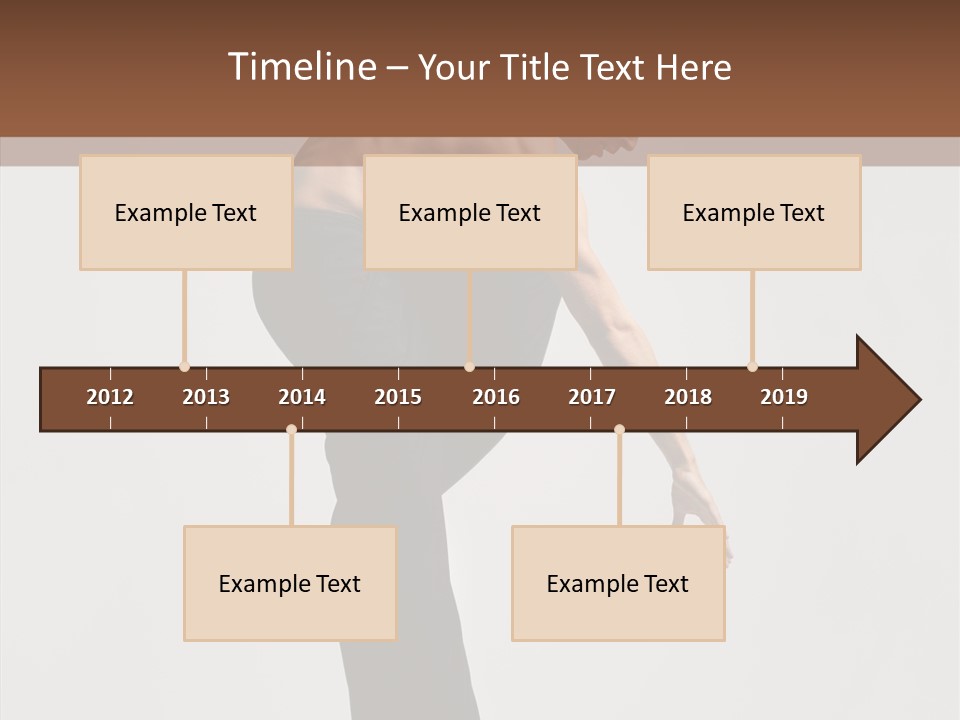 Gymnastic Acrobat Posing PowerPoint Template